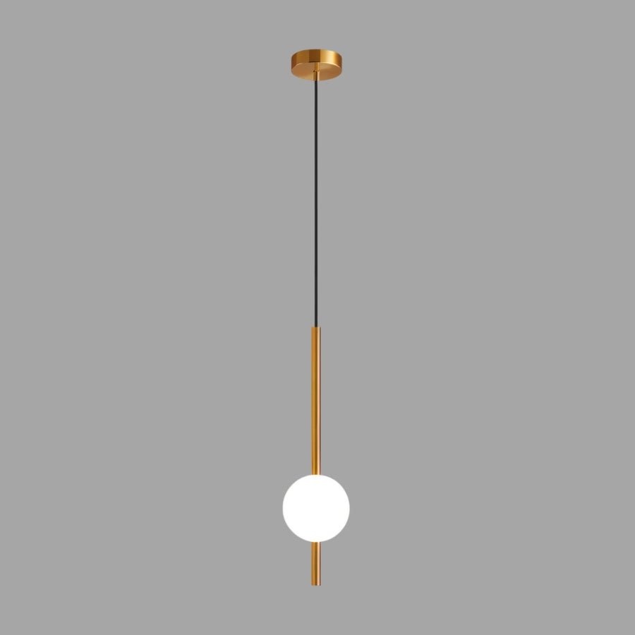Glazora – Moderne Hanglamp met Glazen Bol | Warm LED | Ø10cm