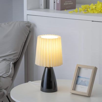 Apollo Tafellamp | Mid-Century Designlamp met Plissé Kap & LED Verlichting