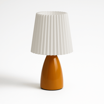 Apollo Tafellamp | Mid-Century Designlamp met Plissé Kap & LED Verlichting