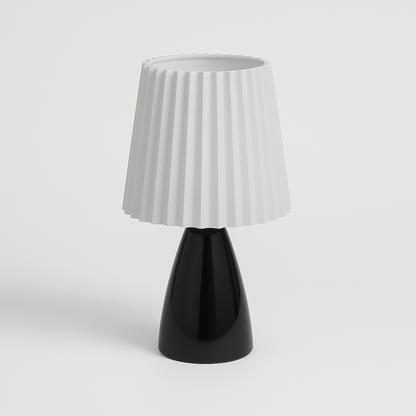 Apollo Tafellamp | Mid-Century Designlamp met Plissé Kap & LED Verlichting