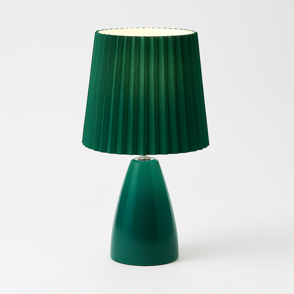 Apollo Tafellamp | Mid-Century Designlamp met Plissé Kap & LED Verlichting
