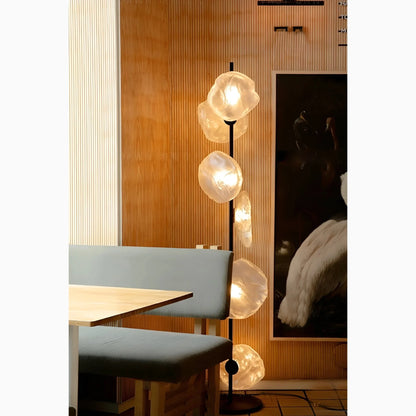 CloudGlow - Kunstzinnige Glazen LED Vloer- en Tafellamp