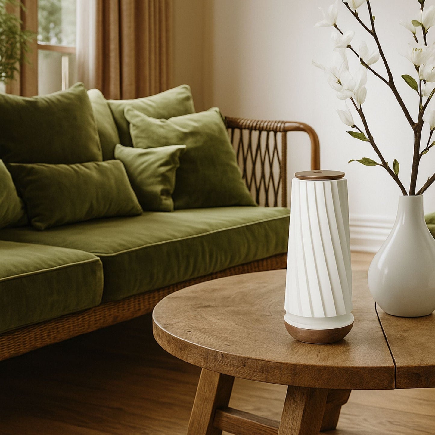 ScencaGlow | Minimalistische Aroma Diffuser met Bluetooth & Koudverneveling