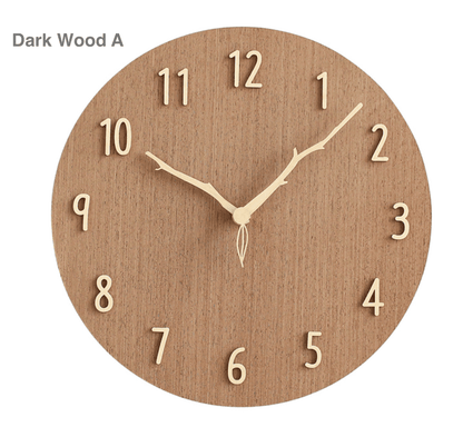 TimberTime | Stijlvolle Houten Wandklok
