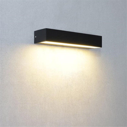 ALVARIX Wandlamp – Moderne LED Buitenlamp – IP65 – In 3 Maten – Aluminium & Gehard Glas