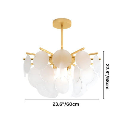 AuroraLuxe – Luxe Design Kroonluchter met Glazen Schijven