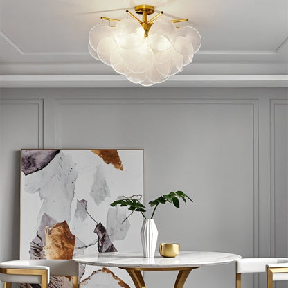 AuroraLuxe – Luxe Design Kroonluchter met Glazen Schijven