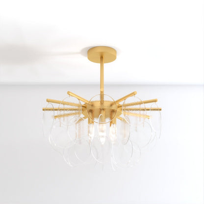 AuroraLuxe – Luxe Design Kroonluchter met Glazen Schijven