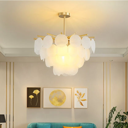 AuroraLuxe – Luxe Design Kroonluchter met Glazen Schijven