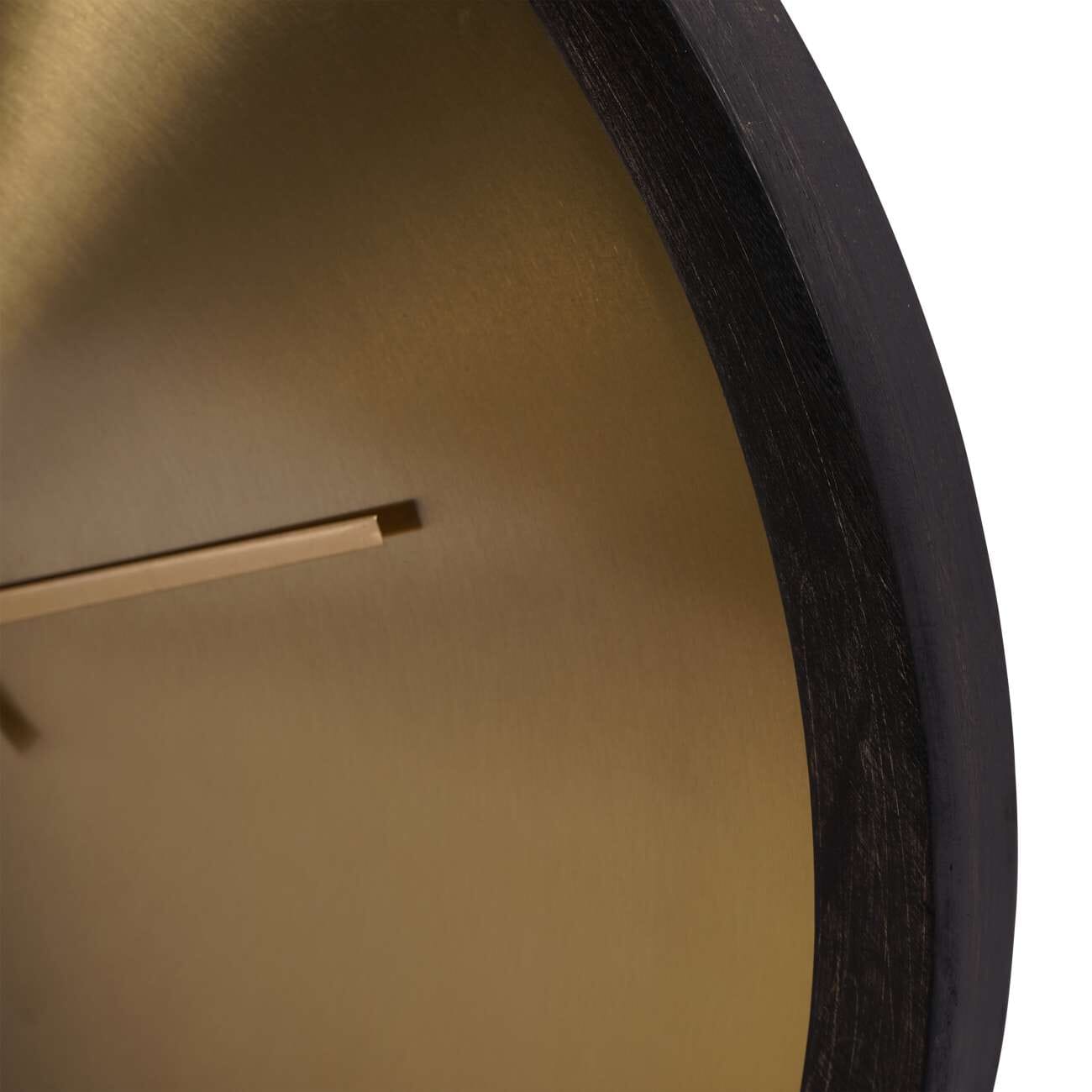 NoirChrono | Luxe Zwart-Messing Wandklok