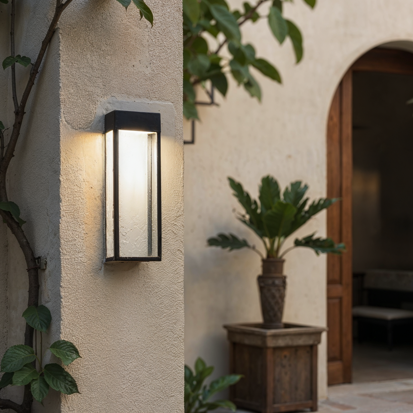 NoctaLux – Moderne Buitenlamp van RVS | LED | IP55 | Wandmontage