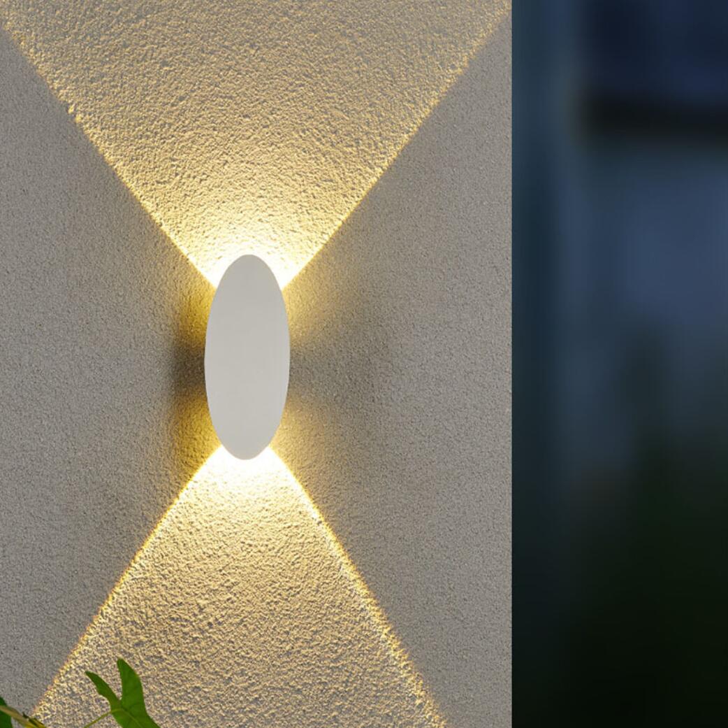STRALO LED Wandlamp Buiten – IP65 – Warm Wit – Ovaal of Rechthoek – 6W