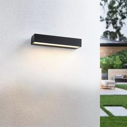 ALVARIX Wandlamp – Moderne LED Buitenlamp – IP65 – In 3 Maten – Aluminium & Gehard Glas