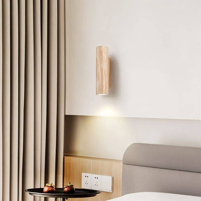 Travilo – Wandlamp van Travertijn | Modern Design | Warm LED