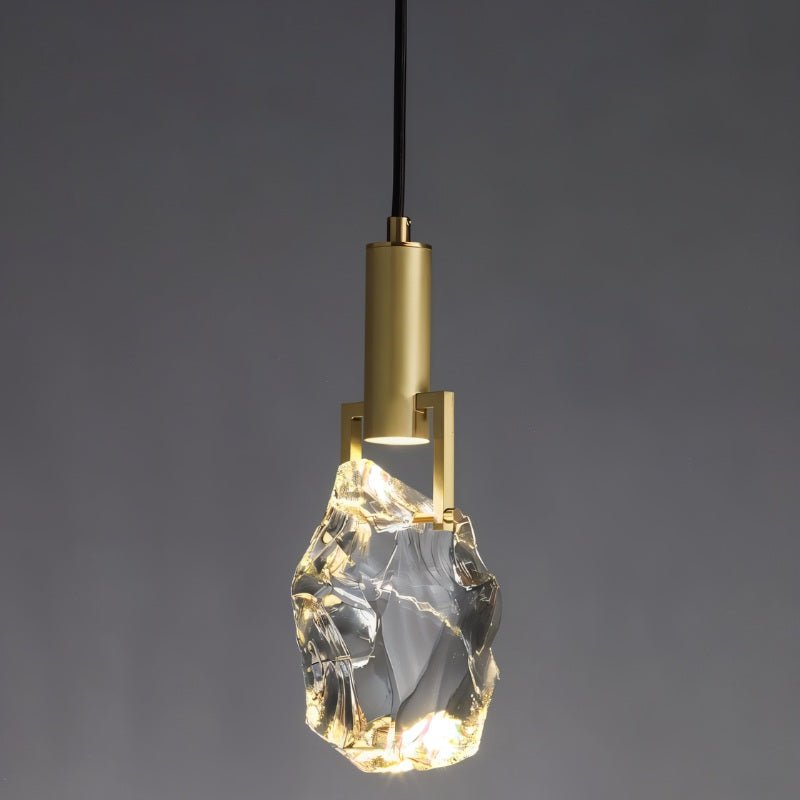 Natalia – Gouden Hanglamp met Kristal | Luxe LED Verlichting | 28 cm Hoog