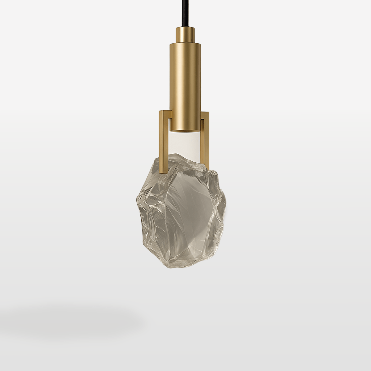 Natalia – Gouden Hanglamp met Kristal | Luxe LED Verlichting | 28 cm Hoog