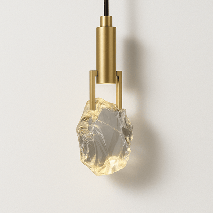 Natalia – Gouden Hanglamp met Kristal | Luxe LED Verlichting | 28 cm Hoog