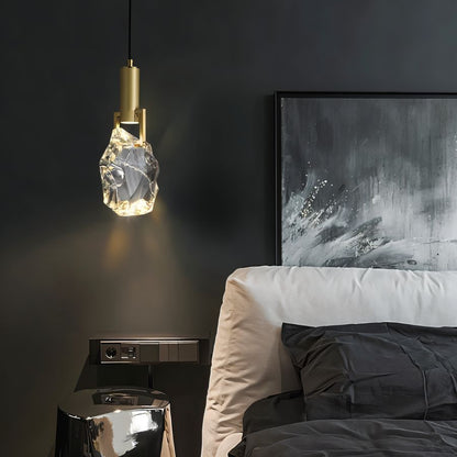 Natalia – Gouden Hanglamp met Kristal | Luxe LED Verlichting | 28 cm Hoog