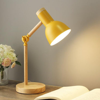 NordicGlow | Scandinavische Houten Bureau Lamp