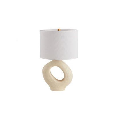 ModernGlow – Resin Tafellamp met Linnen Scherm