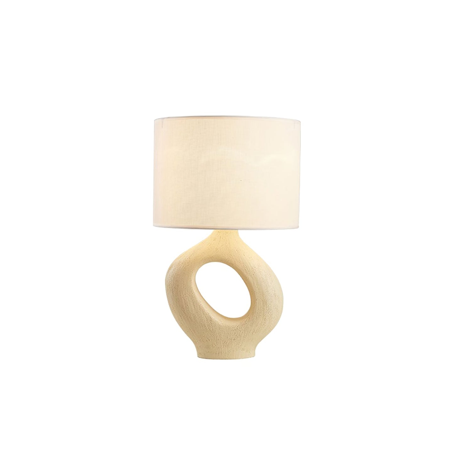 ModernGlow – Resin Tafellamp met Linnen Scherm
