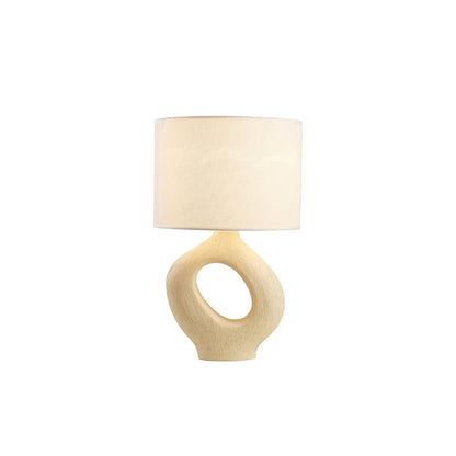 ModernGlow – Resin Tafellamp met Linnen Scherm