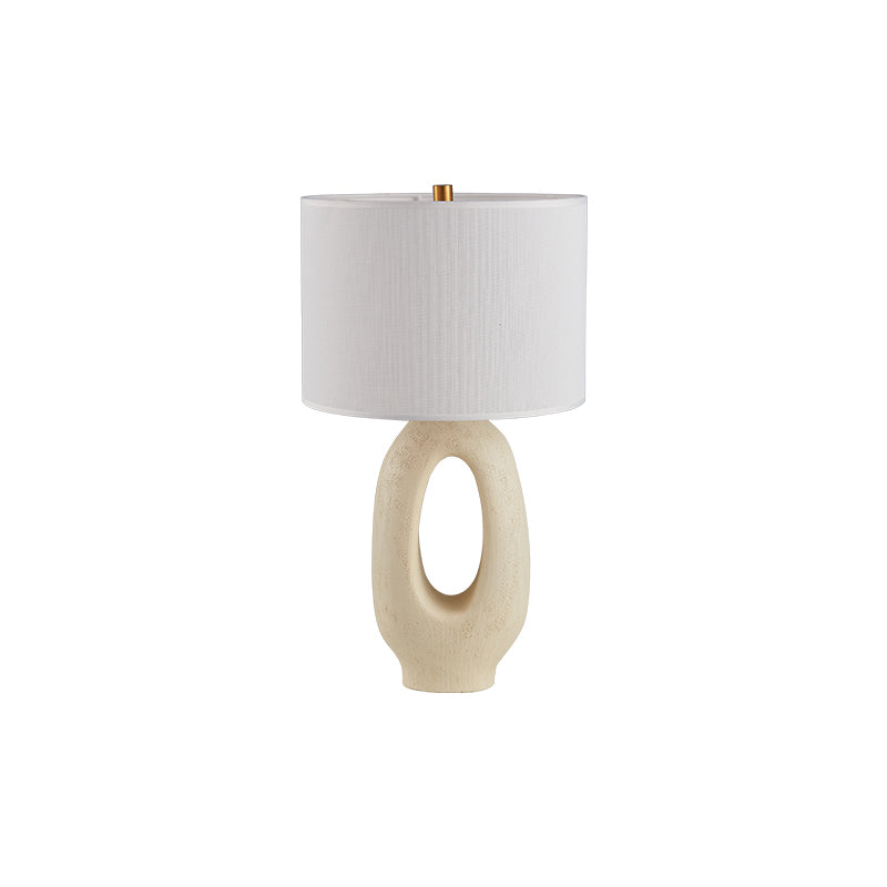 ModernGlow – Resin Tafellamp met Linnen Scherm