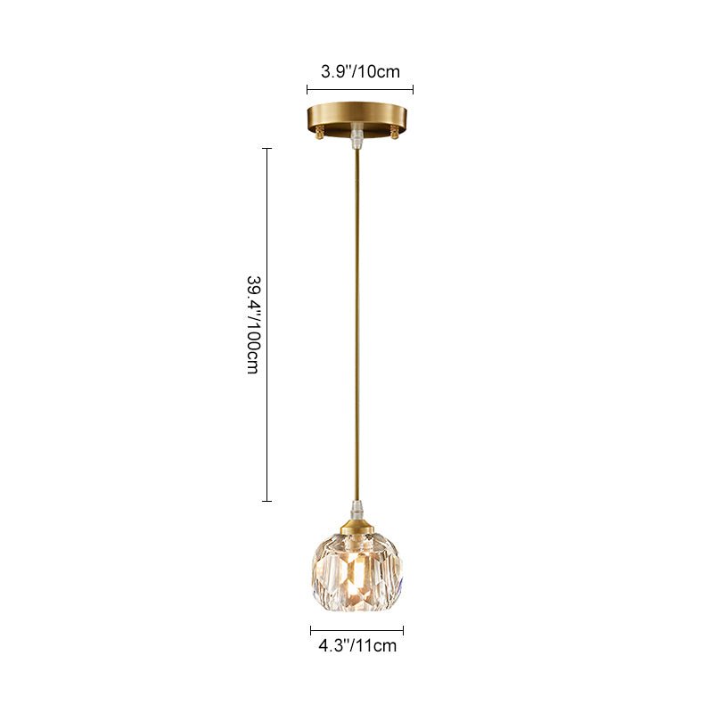 1-Licht Kristallen Hanglamp