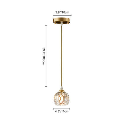 1-Licht Kristallen Hanglamp