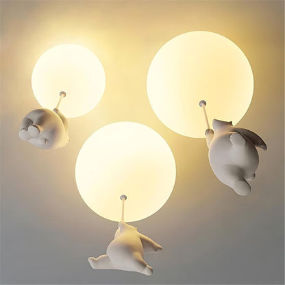 Up – Plafondlamp met Berenballon | Kinderkamer Verlichting | LED | 4 Formaten