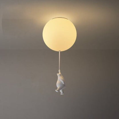 Up – Plafondlamp met Berenballon | Kinderkamer Verlichting | LED | 4 Formaten