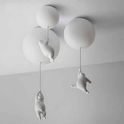 Up – Plafondlamp met Berenballon | Kinderkamer Verlichting | LED | 4 Formaten