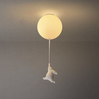 Up – Plafondlamp met Berenballon | Kinderkamer Verlichting | LED | 4 Formaten