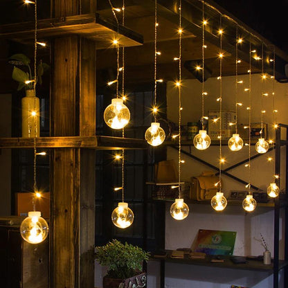 LED Feeën Tuinlampjes met Gloeibollen – 12x Ø8 cm – Warm Wit of Multicolor – IP44