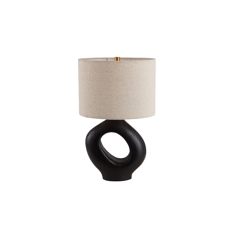 ModernGlow – Resin Tafellamp met Linnen Scherm