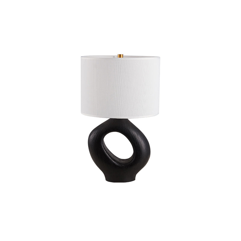 ModernGlow – Resin Tafellamp met Linnen Scherm