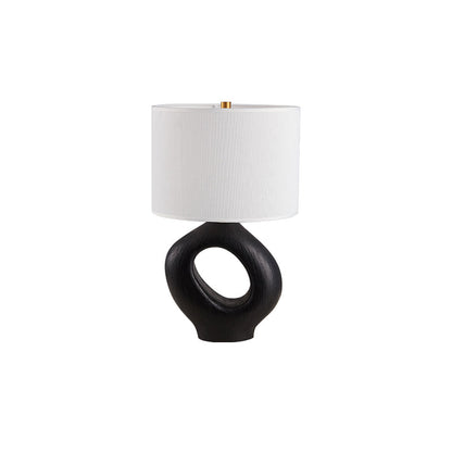 ModernGlow – Resin Tafellamp met Linnen Scherm